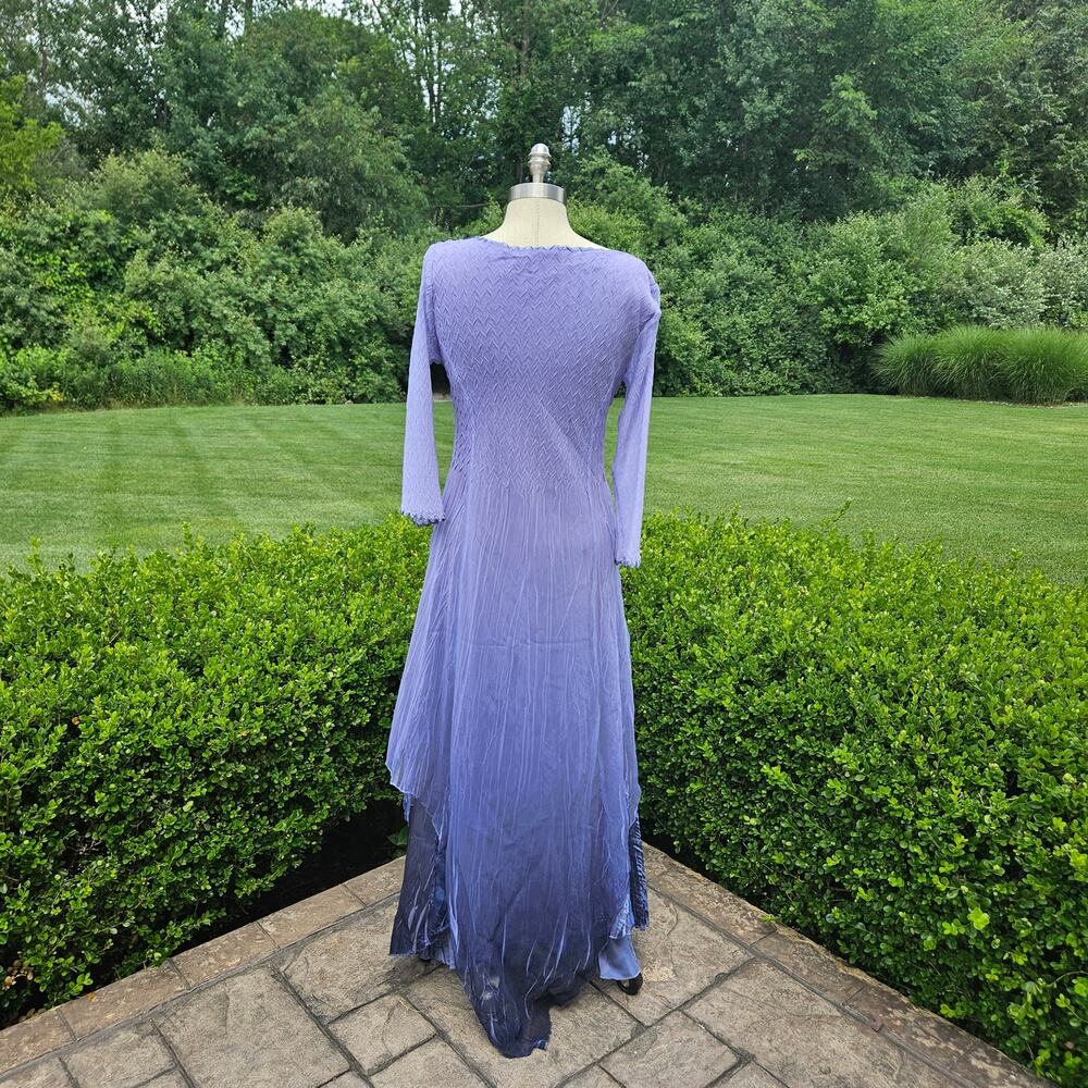 Komarov Beaded V-Neck Charmeuse Maxi Dress - Picture 5 of 10